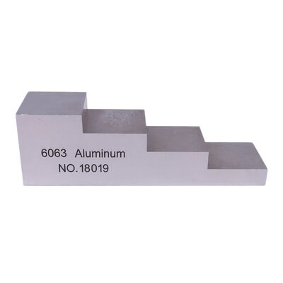 6063 Aluminium 4-stopniowy blok kalibracyjny o grubości 0,25-0,5-0,75-1,0 cala do badań ultradźwiękowych