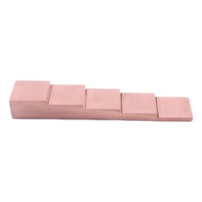 5 stopniowa grubość 2,5-5-7,5-10-12,5 mm Układy miedziane z ultrasonowego bloku odniesienia kalibracji badania